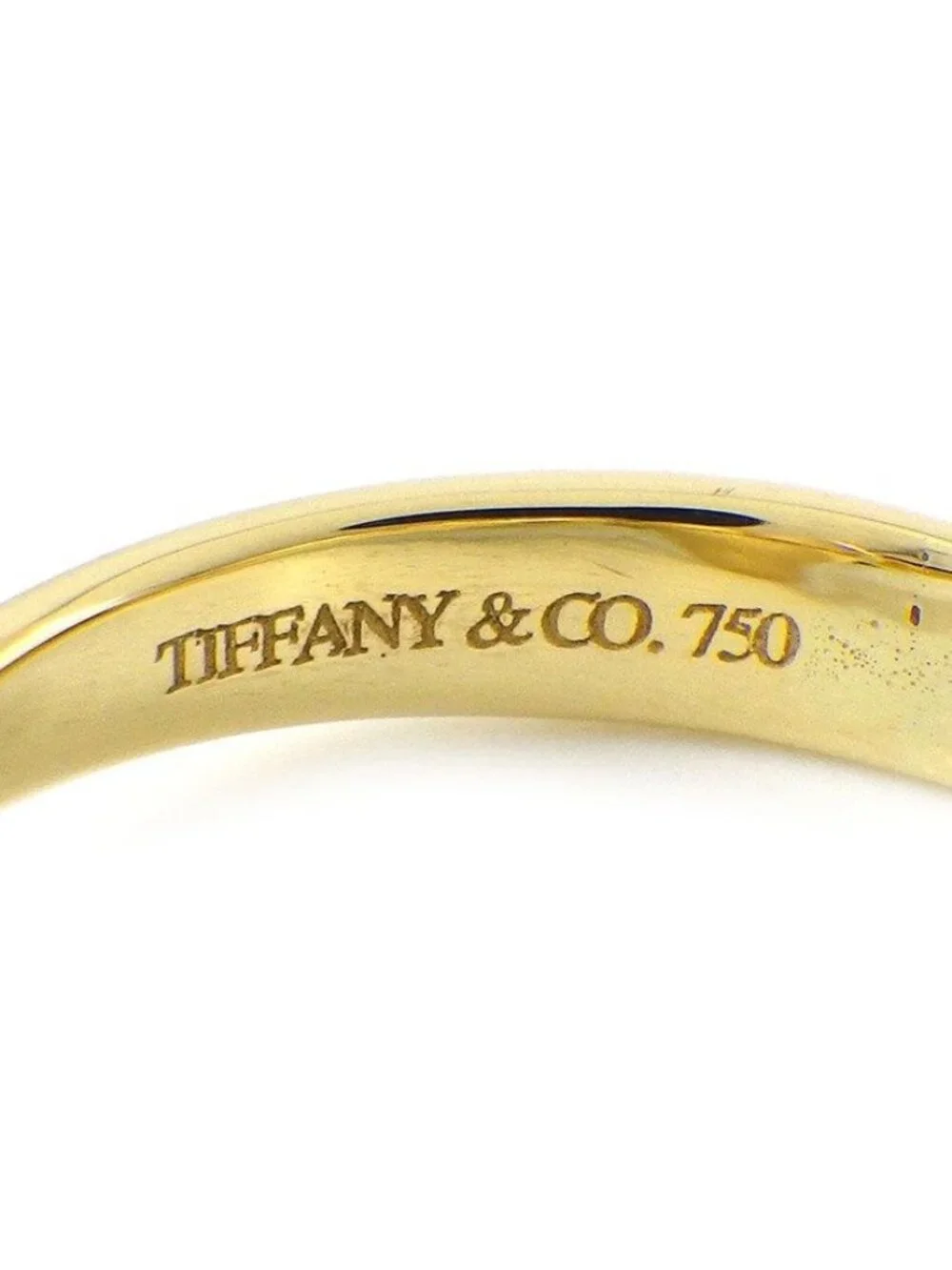 Tiffany & Co Pinky Ring Bean Design Mini Beans Pave Diamond 18k YG